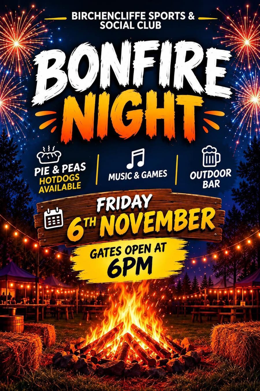 Bonfire Night event poster
